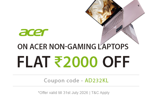 Flat Rs 3000 OFF on Acer Gaming Laptops...!!!