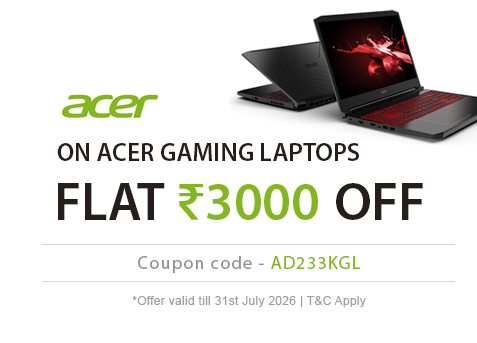 Flat Rs 2000 OFF on Acer Non - Gaming Laptops...!!!